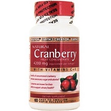 Earth Creation Natural Cranberry for Urinary Tract Infection